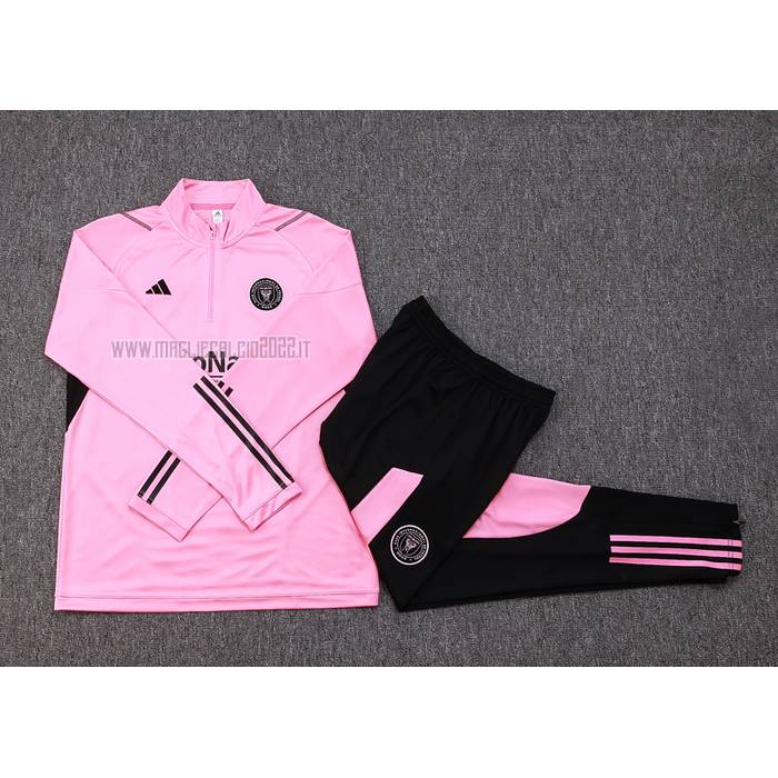 Tuta da Track de Felpa del Inter Miami Bambino 2023-2024 Rosa